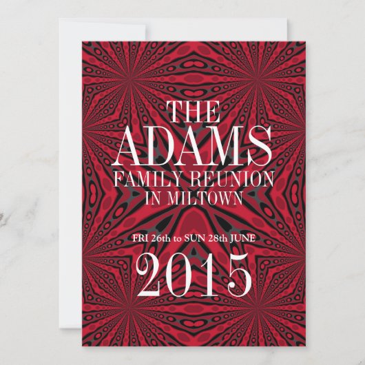::CUSTOM ORDER:: Adams Family Reunion Party Uitnod Kaart (Voorkant)