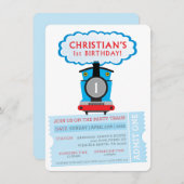 CUSTOM ORDER Christelijk's 1e Verjaardagstrein uit Kaart (Voorkant / Achterkant)