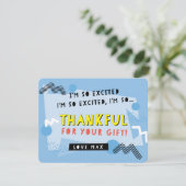 CUSTOM ORDER dank u opgeslagen door de bel Bedankkaart (Staand voorkant)