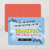 CUSTOM ORDER dank u opgeslagen door de bel Bedankkaart (Voorkant / Achterkant)