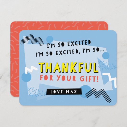 CUSTOM ORDER dank u opgeslagen door de bel Bedankkaart (Voorkant / Achterkant)