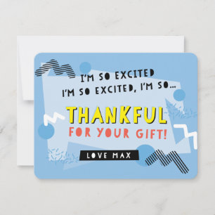 CUSTOM ORDER dank u opgeslagen door de bel Bedankkaart