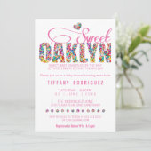 CUSTOM ORDER Sweet Oaklyn Baby shower Uitnodiging (Staand voorkant)