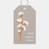 Custom Organic Cotton Business Hang Label Cadeaulabel (Voorkant)