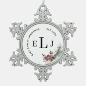 Custom Ornament for Baby's First Christmas & Date (Voorkant)