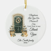 custom ornament for neighbor couple - families (Voorkant)