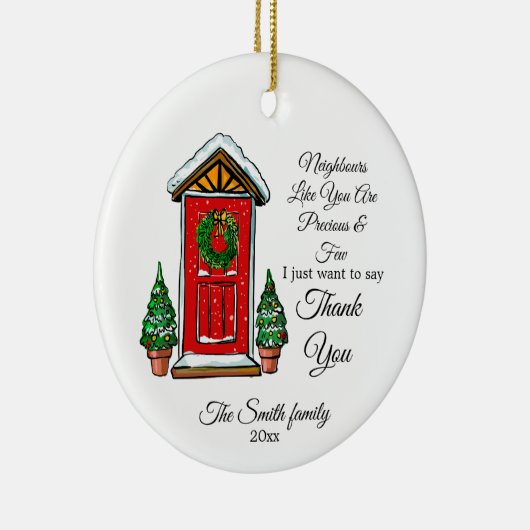 custom ornament for neighbor couple - families (Rechts)
