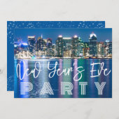 Custom Oudejaarsavond Party Cityscape Kaart (Voorkant / Achterkant)