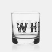 Custom ouderwets design whisky glas cadeau (Voorkant)