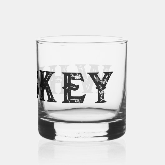 Custom ouderwets design whisky glas cadeau (Achterkant)