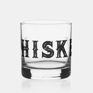 Custom ouderwets design whisky glas cadeau