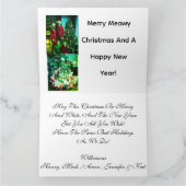 Custom Our Best Christmas ,Cat Photo  Kaart (Binnen)
