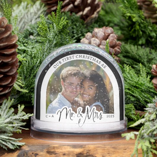 Custom Our First Christmas As Mr. & Mrs.  Sneeuwbol (Winter)