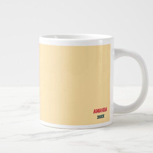 Custom Outdoor Nature Scene Pixel Art Graphic  Grote Koffiekop (Rechts)