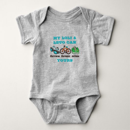 Custom Outswim Outbike Outrun Triathlon Romper (Voorkant)