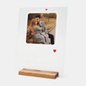 Custom paar foto liefde muziek acryl plaque acryl bord (Hoek)