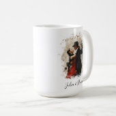 Custom Paar Foto Valentijnsdag 15 oz Koffiemok (Voorkant rechts)