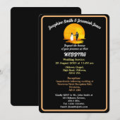 Custom Paar Huwelijk Zonsondergang Bruiloft Uitnod Kaart (Voorkant / Achterkant)