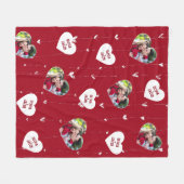 Custom paar namen foto harten deken (Voorkant (Horizontaal))