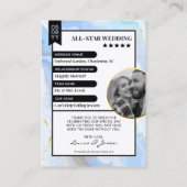 Custom paar trading Kaart, bruiloft dank u Contactkaartje (Achterkant)