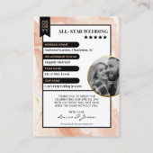 Custom paar trading Kaart, bruiloft dank u Contactkaartje (Achterkant)