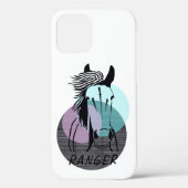 Custom Paard Apple IPhone 12 (Stoer) Telefoon Case (Achterkant)