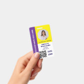 Custom Paarse School College University Student Badge (Handheld)