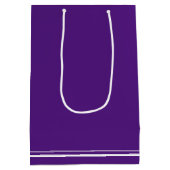 Custom Paarse White Law School Afstudeerfeest Medium Cadeauzakje (Achterkant)