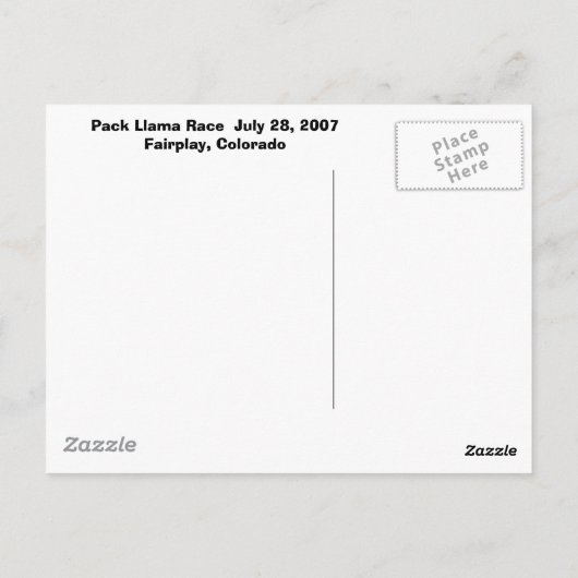 Custom Pack Llama-Briefkaart Briefkaart (Achterkant)