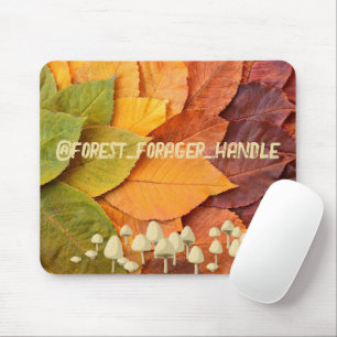 CUSTOM Paddestoel herfst bosbladeren mousepad Muismat