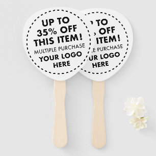 Custom Paddle Hand Fans 35% OFF Bulk Kopen Korting Handwaaier