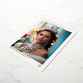 Custom Pageant Autograph Kaarten | Elegante Folie (Gedraaid)