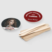 Custom Pageant Fan Wavers - Dubbelzijdig 10-Pack Handwaaier (Niet-gemonteerd)
