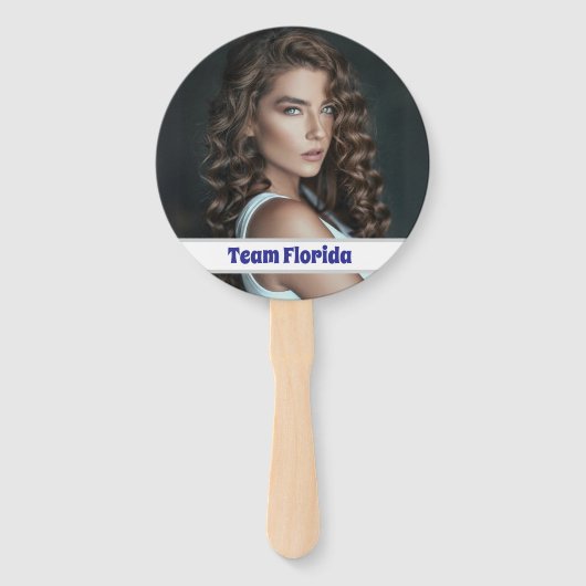 Custom Pageant Fan Wavers - Dubbelzijdig 10-Pack Handwaaier (Voorkant)