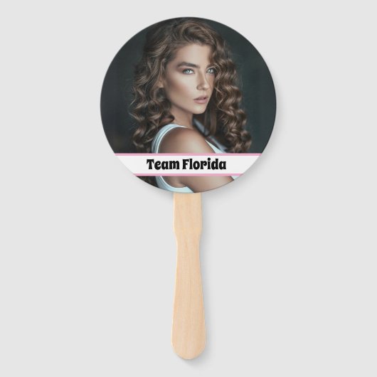 Custom Pageant Fan Wavers - Dubbelzijdig 10-Pack Handwaaier (Voorkant)