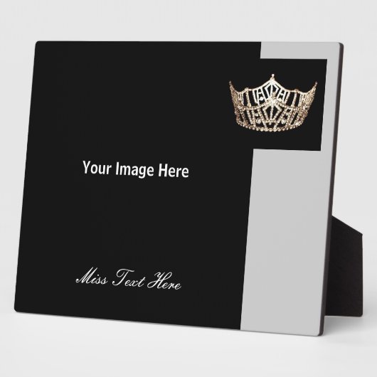 Custom Pageant Royalty Photo Plaque Fotoplaat (Zijkant)