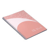 Custom Pageant Workbook - Roos Gold Glitz Notitieboek (Rechterzijde)