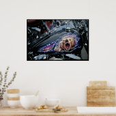 Custom painted fuel tank South Dakota Poster (Keuken)