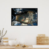 Custom painted fuel tank - South Dakota Poster (Keuken)