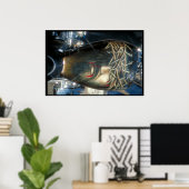 Custom painted fuel tank - South Dakota Poster (Thuiskantoor)