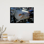 Custom painted fuel tank - South Dakota Poster (Keuken)