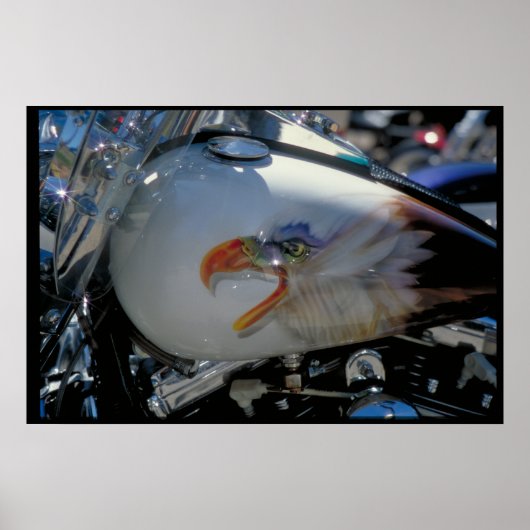 Custom painted fuel tank - South Dakota Poster (Voorkant)