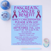 Custom Pancreatic Cancer Benefit Flyer (Enkel)