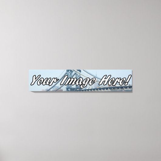 Custom Panorama Wrapped Canvas Print (Voorkant)