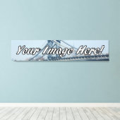 Custom Panorama Wrapped Canvas Print (Insitu (Houten vloer))