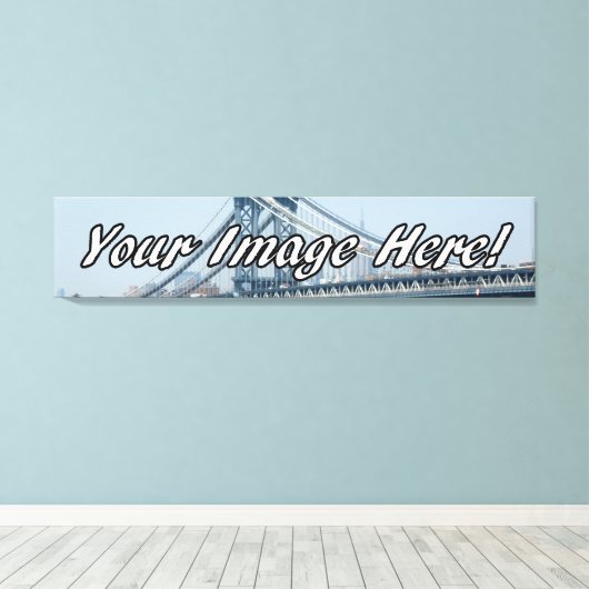 Custom Panorama Wrapped Canvas Print (Insitu (Houten vloer))