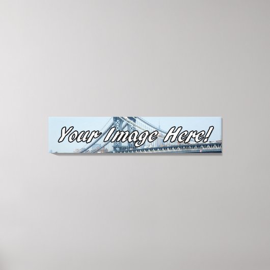 Custom Panorama Wrapped Canvas Print (Voorkant)