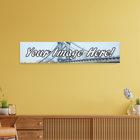 Custom Panorama Wrapped Canvas Print (Insitu (Woonkamer))
