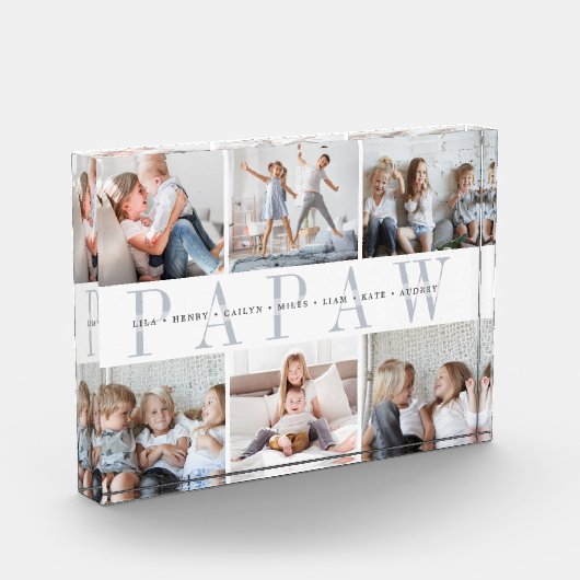 Custom Papaw Grandchildren Fotoblokken (Links)