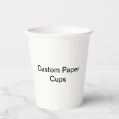 Custom Paper Cups Papieren Bekers (Voorkant)